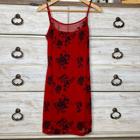 Vintage Dresses & Skirts - Vintage slip style low back mini dress